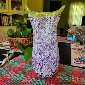 Blown glass vase